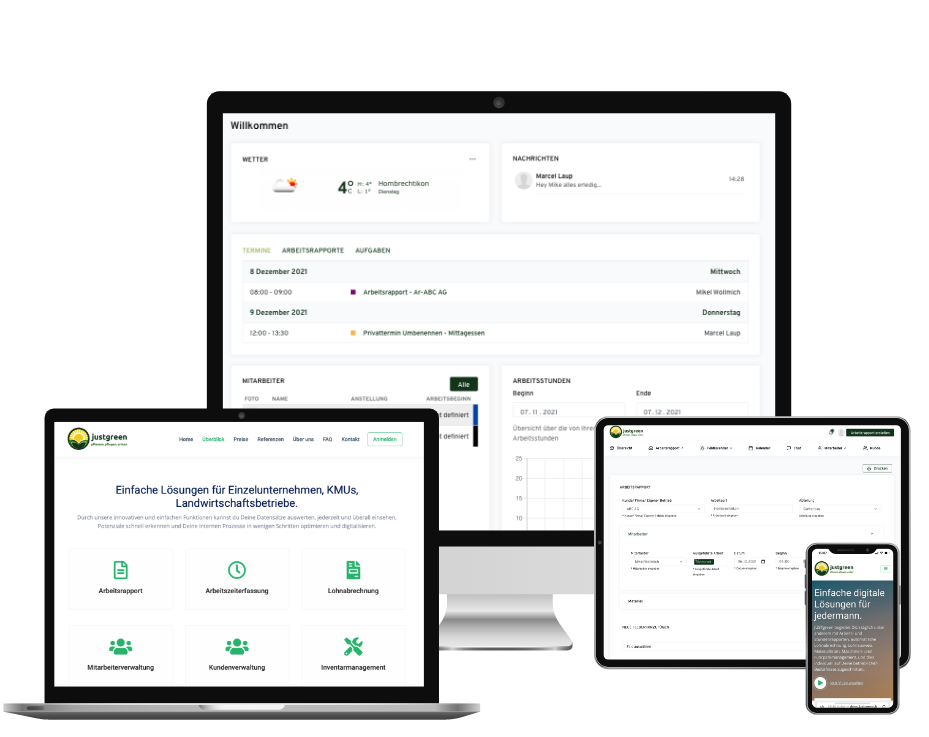 Bild von Computer, Laptop und Handy